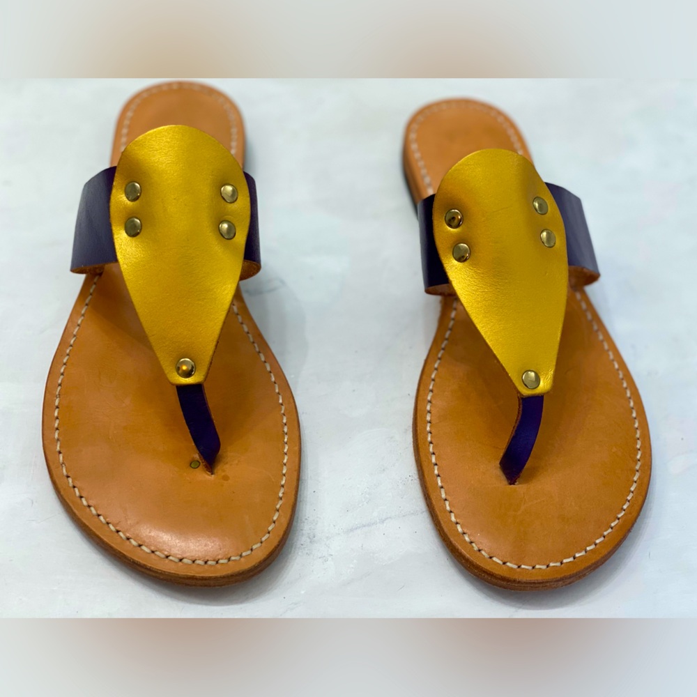 Southern polished women’s size 8 sandals worn only twice handmade U.S.A.